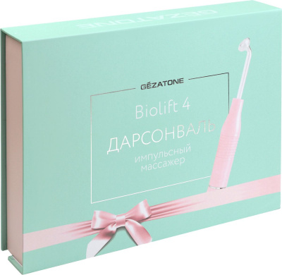 Дарсонваль массажер импульсный Biolift  103 pink (5 насадок)